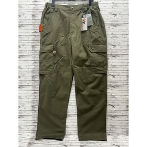 Vatrenus Men FR Cargo Pants Size 36x30(31) Green Fire-Resistant Workwear Utility